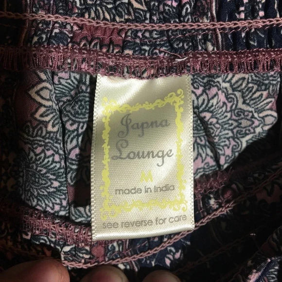 Womens Japna Pants Loungewear Floral Flowy Lounge Pajamas Comfortable Casual - Picture 4 of 5